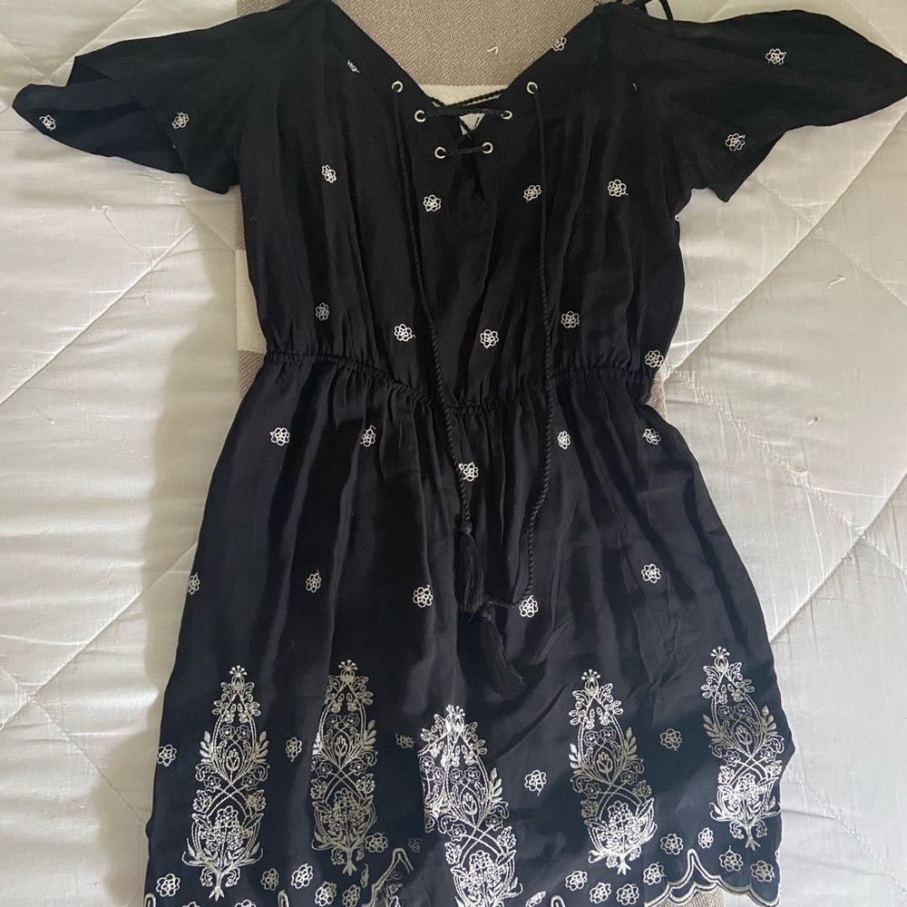 🆕 Black and White Bohemian Styled Romper!